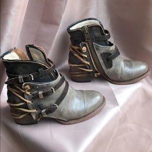FreeBird Leather ankle boots